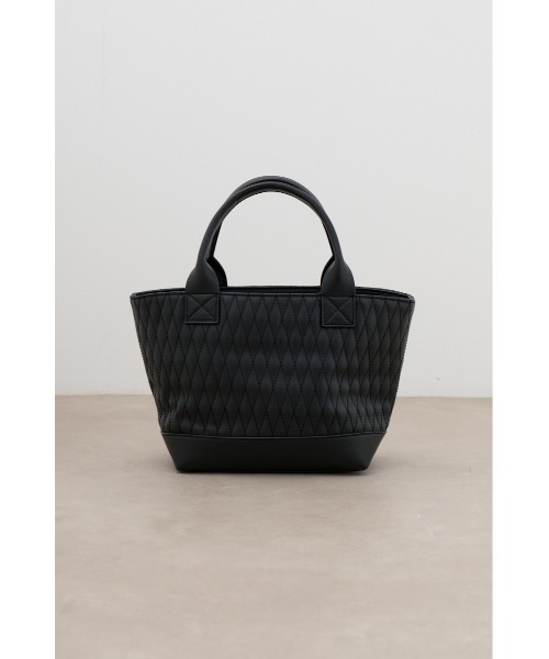 AZUL by moussy(アズールバイマウジー)の「ダイヤモンドキルトミニトートバッグ(トートバッグ・メンズ・ブラック・FREE)」の6枚目の写真
