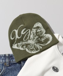 X-girl | BUTTERFLY JACQUARD BEANIE(ニットキャップ/ビーニー)