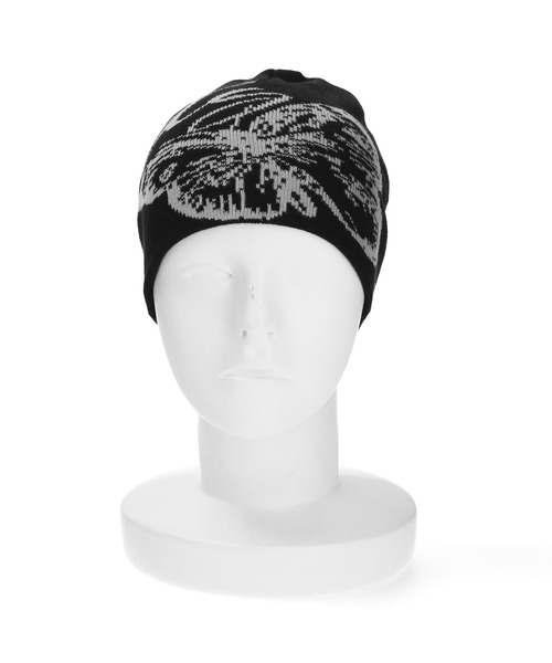 X-girl(エックスガール)の「BUTTERFLY JACQUARD BEANIE(ニットキャップ/ビーニー・レディース・オリーブ/ホワイト/ブラック・ONE SIZE)」の8枚目の写真