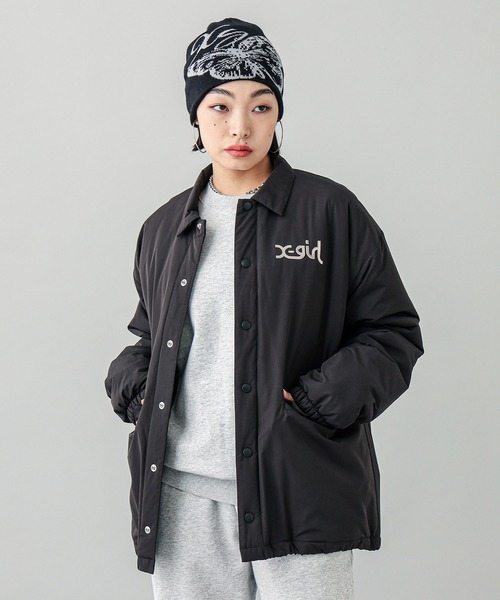 X-girl(エックスガール)の「BUTTERFLY JACQUARD BEANIE(ニットキャップ/ビーニー・レディース・オリーブ/ホワイト/ブラック・ONE SIZE)」の21枚目の写真