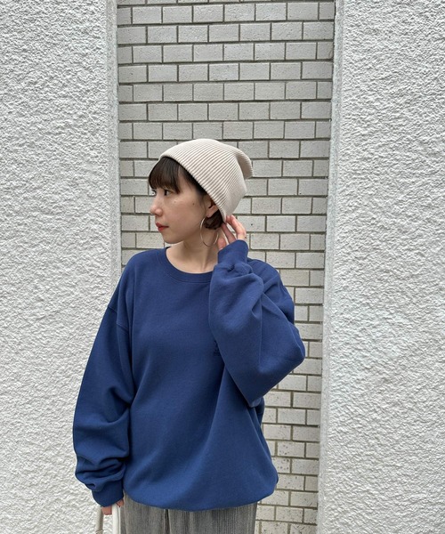 LEPSIM（レプシィム）の「ニットビーニー　993162（ニットキャップ/ビーニー・レディース・ブルー/グレー/アイボリー/ブラック・ONE SIZE）」の7枚目の写真