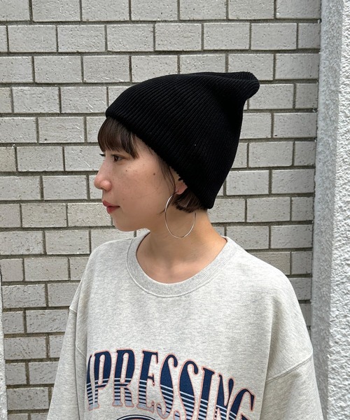 LEPSIM（レプシィム）の「ニットビーニー　993162（ニットキャップ/ビーニー・レディース・ブルー/グレー/アイボリー/ブラック・ONE SIZE）」の15枚目の写真