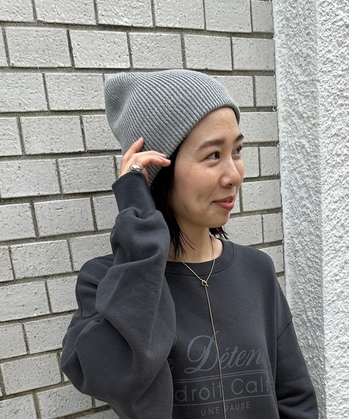 LEPSIM（レプシィム）の「ニットビーニー　993162（ニットキャップ/ビーニー・レディース・ブルー/グレー/アイボリー/ブラック・ONE SIZE）」の19枚目の写真
