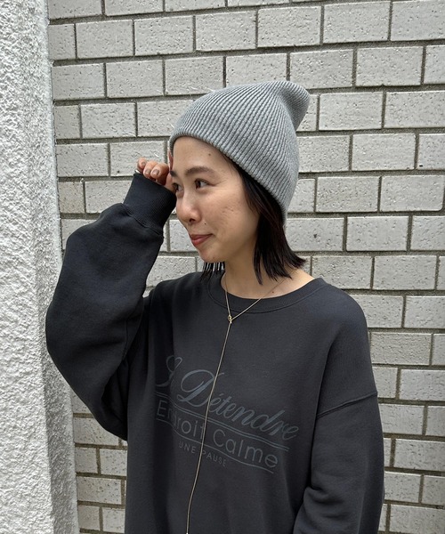LEPSIM（レプシィム）の「ニットビーニー　993162（ニットキャップ/ビーニー・レディース・ブルー/グレー/アイボリー/ブラック・ONE SIZE）」の21枚目の写真