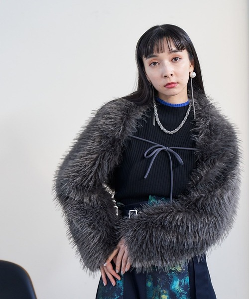 ジャンバティスタ・バリ　ミンク ファー ブルゾン カーディガン ボレロ 　毛皮 ジャンバティスタ・バリ ミンク ファー ブルゾン カーディガン ボレロ 毛皮