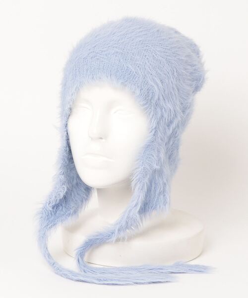 セール】【HIKA】耳当て付きモヘア風ニットCAP（ニットキャップ