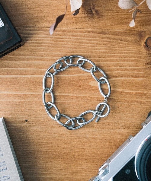 RAGEBLUE（レイジブルー）の「STAINLESS OVAL CHAIN BRACELET/ステンレス/オーバルチェーンブレスレット（ブレスレット・メンズ・ホワイト/その他1・FREE）」の11枚目の写真