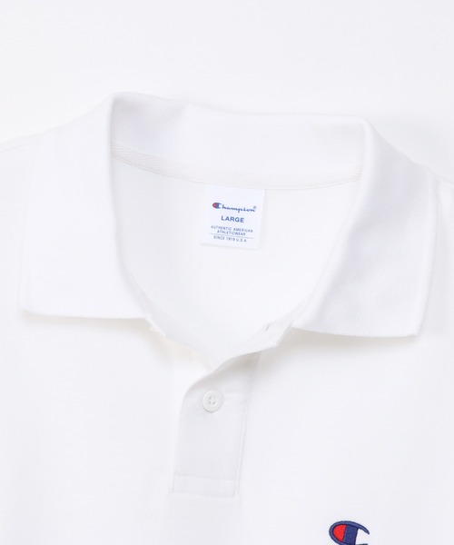 Champion(チャンピオン)の「【Champion/チャンピオン】メンズ ベーシック ポロシャツ(ポロシャツ・メンズ・ホワイト/グレー/ブラウン系その他2/ネイビー/ブラック・MEDIUM/LARGE/X-LARGE)」の8枚目の写真