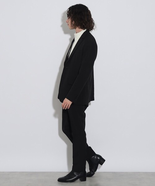 tk.TAKEO KIKUCHI（ティーケータケオキクチ）の「◆【WEB限定】ビジカジ対応ポリトロセットアップ（セットアップ・メンズ・ブラック/ブルー系その他/チャコールグレー・01/04/02/03）」の8枚目の写真