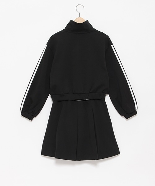 【美品】ハーフジップ＆プリーツスカパンセットアップ150 セール】ハーフジップ＆プリーツスカパンセットアップ（スカート