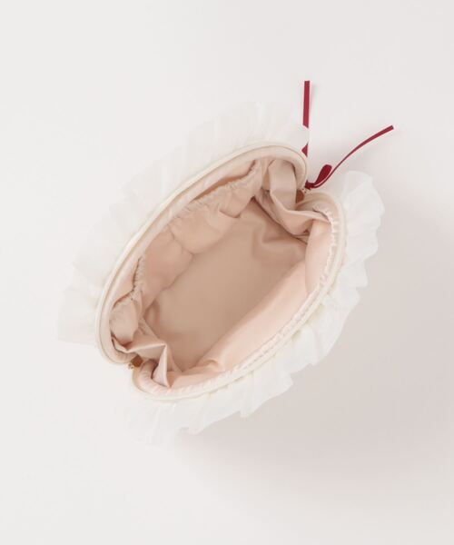 gelato pique(ジェラートピケ)の「チェリー刺繍マチ付きポーチ(ポーチ・レディース・オフホワイト・FREE)」の13枚目の写真