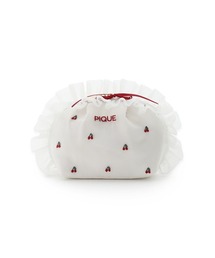 gelato pique（ジェラートピケ）の「チェリー刺繍マチ付きポーチ（ポーチ）」