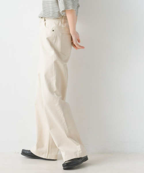 OMNES(オムネス)の「ハイウエストワイドデニムパンツ(デニムパンツ・レディース・ブルー系その他/ホワイト系その他/ワンウォッシュ・SMALL/MEDIUM/LARGE/X-LARGE)」の5枚目の写真