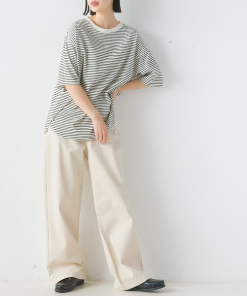 OMNES(オムネス)の「ハイウエストワイドデニムパンツ(デニムパンツ・レディース・ブルー系その他/ホワイト系その他/ワンウォッシュ・SMALL/MEDIUM/LARGE/X-LARGE)」の7枚目の写真