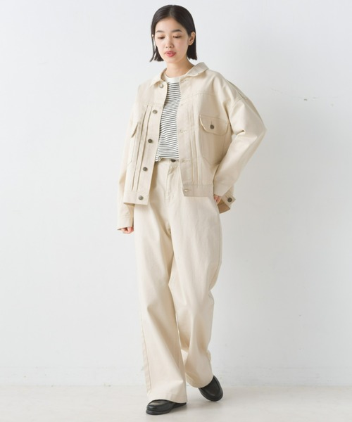 OMNES(オムネス)の「ハイウエストワイドデニムパンツ(デニムパンツ・レディース・ブルー系その他/ホワイト系その他/ワンウォッシュ・SMALL/MEDIUM/LARGE/X-LARGE)」の8枚目の写真