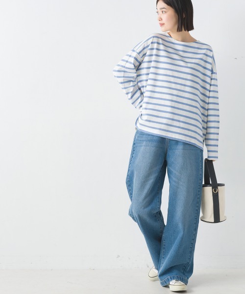 OMNES(オムネス)の「ハイウエストワイドデニムパンツ(デニムパンツ・レディース・ブルー系その他/ホワイト系その他/ワンウォッシュ・SMALL/MEDIUM/LARGE/X-LARGE)」の13枚目の写真