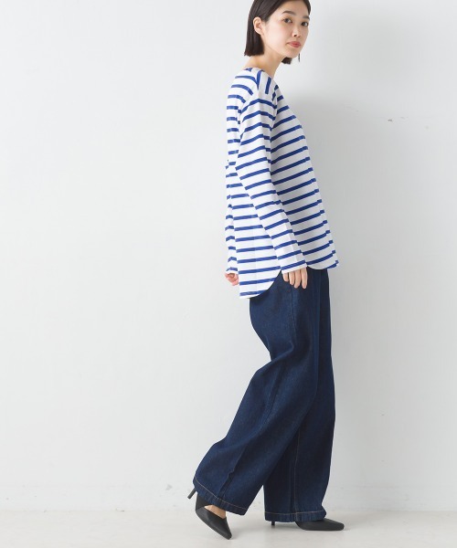 OMNES(オムネス)の「ハイウエストワイドデニムパンツ(デニムパンツ・レディース・ブルー系その他/ホワイト系その他/ワンウォッシュ・SMALL/MEDIUM/LARGE/X-LARGE)」の17枚目の写真