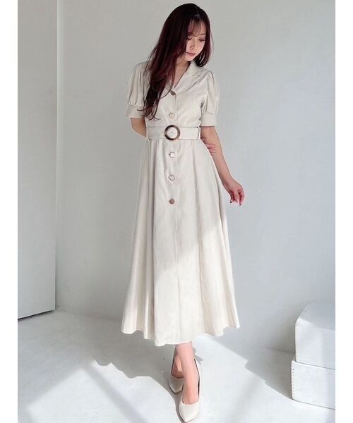RESEXXY（リゼクシー）の「フロントボタンテーラードワンピース（ワンピース・レディース・アイボリー/ブラック/ブルー/イエロー・FREE）」の19枚目の写真