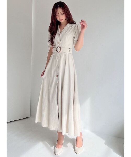 RESEXXY（リゼクシー）の「フロントボタンテーラードワンピース（ワンピース・レディース・アイボリー/ブラック/ブルー/イエロー・FREE）」の20枚目の写真