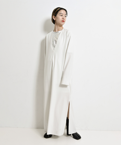 セール】《追加》V NECK LEAN DRESS：ワンピース（ワンピース