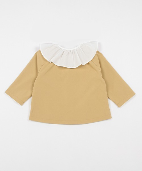 petit main（プティマイン）の「【リンク】2WAYハーフコート(キッズ)（トレンチコート・キッズ・ライトベージュ・S/M/L）」の2枚目の写真