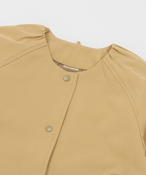 petit main（プティマイン）の「【リンク】2WAYハーフコート(キッズ)（トレンチコート・キッズ・ライトベージュ・S/M/L）」の4枚目の写真