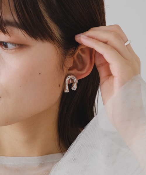 Kastane（カスタネ）の「【fiw.】プランプイヤリング（イヤリング・レディース・シルバー/ゴールド・FREE）」の6枚目の写真