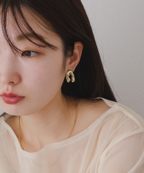 Kastane（カスタネ）の「【fiw.】プランプイヤリング（イヤリング・レディース・シルバー/ゴールド・FREE）」の10枚目の写真