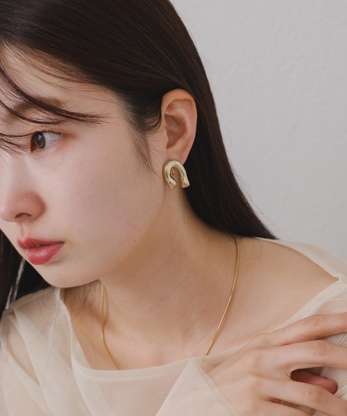 Kastane（カスタネ）の「【fiw.】プランプイヤリング（イヤリング・レディース・シルバー/ゴールド・FREE）」の11枚目の写真