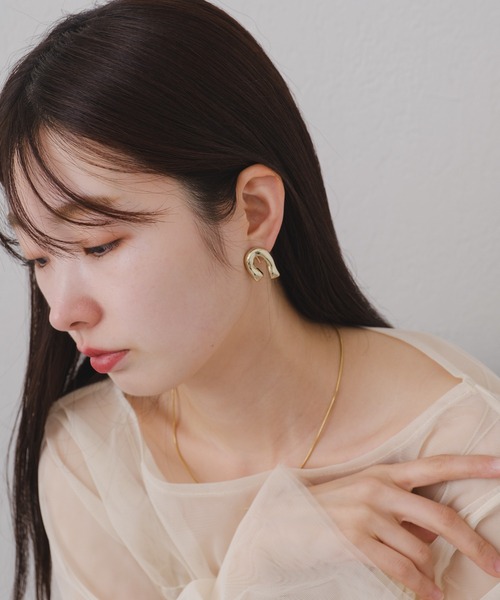 Kastane（カスタネ）の「【fiw.】プランプイヤリング（イヤリング・レディース・シルバー/ゴールド・FREE）」の12枚目の写真