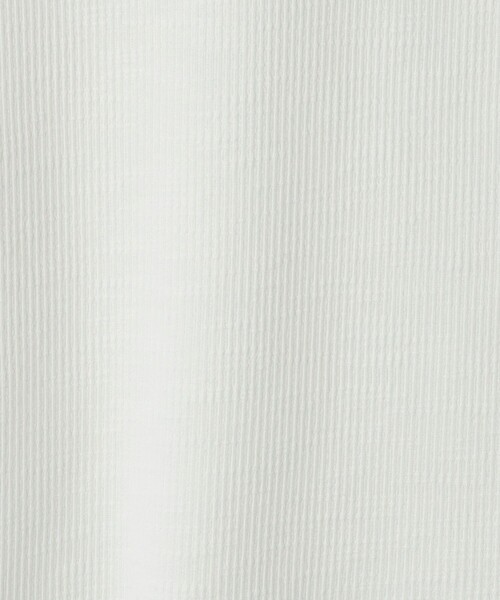 CITEN(シテン)の「<CITEN>エッセンシャル スラブ リブ Tシャツ(Tシャツ/カットソー・レディース・オフホワイト/ライトブルー/ブラック・FREE)」の6枚目の写真
