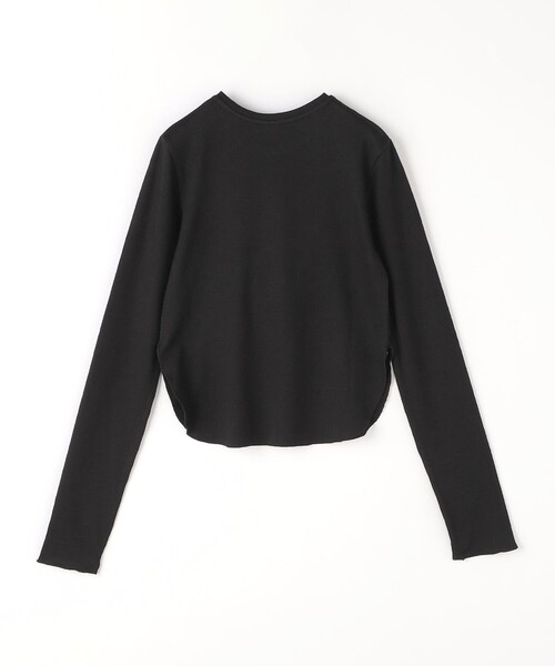 CITEN(シテン)の「<CITEN>エッセンシャル スラブ リブ Tシャツ(Tシャツ/カットソー・レディース・オフホワイト/ライトブルー/ブラック・FREE)」の8枚目の写真
