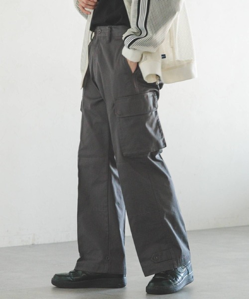 RAGEBLUE(レイジブルー)の「M-47/セミワイドストレートミリタリーカーゴパンツ(カーゴパンツ・メンズ・ブラック/カーキ/グレー・MEDIUM/LARGE)」の3枚目の写真