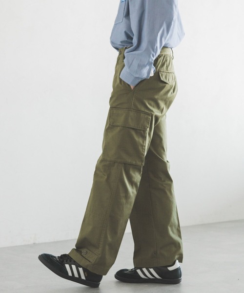 RAGEBLUE(レイジブルー)の「M-47/セミワイドストレートミリタリーカーゴパンツ(カーゴパンツ・メンズ・ブラック/カーキ/グレー・MEDIUM/LARGE)」の6枚目の写真