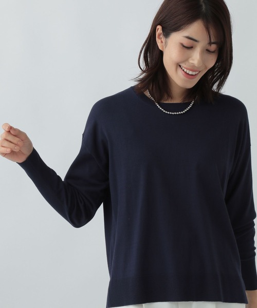 Elura(エルーラ)の「通勤ハイゲージプルオーバー/991777(ニット/セーター・レディース・ライトブルー/ライトイエロー/ネイビー・LARGE/MEDIUM)」の11枚目の写真