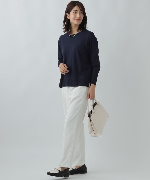 Elura(エルーラ)の「通勤ハイゲージプルオーバー/991777(ニット/セーター・レディース・ライトブルー/ライトイエロー/ネイビー・LARGE/MEDIUM)」の13枚目の写真