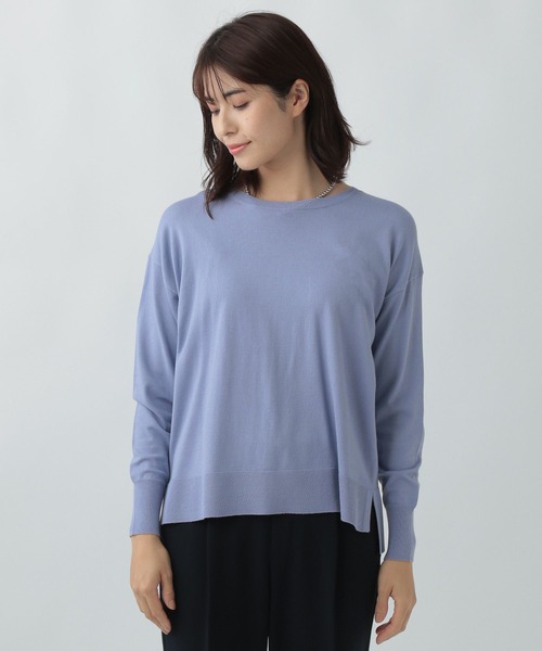 Elura(エルーラ)の「通勤ハイゲージプルオーバー/991777(ニット/セーター・レディース・ライトブルー/ライトイエロー/ネイビー・LARGE/MEDIUM)」の22枚目の写真