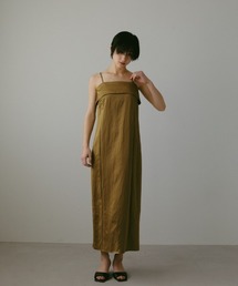 CASA FLINE（カーサフライン）の「リネンイレヘム巻きドレス 