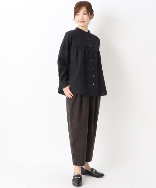 one'sterrace(ワンズテラス)の「グレンチェック パンツ(その他パンツ・レディース・アイボリー系8/グレー系その他7・02)」の14枚目の写真