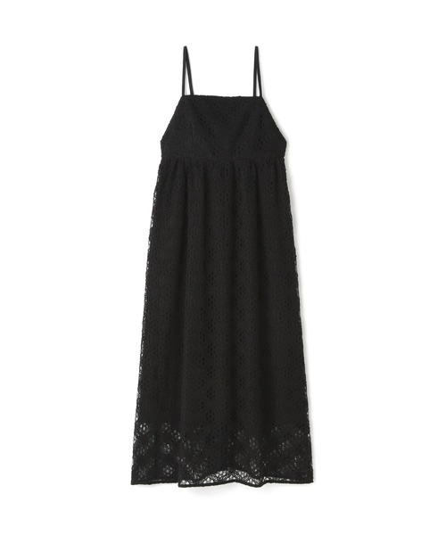 N.（N. Natural Beauty Basic）（エヌエヌナチュラルビューティーベーシック）の「◆コットンコードレースキャミワンピース（ワンピース・レディース・オフホワイト/ブラック・MEDIUM）」の3枚目の写真