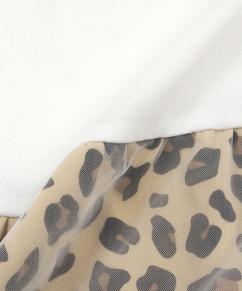 X-girl Stages（エックスガールステージス）の「【ハローキティ】ヒョウガラチュール長袖ワンピース（ワンピース・キッズ・オフホワイト/ブラック・90cm/100cm/110cm/120cm/130cm/140cm）」の10枚目の写真