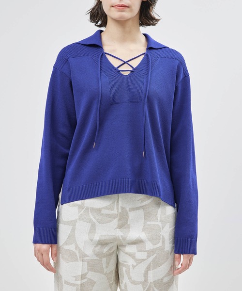 ROPE'（ロペ）の「セーラーカラーニット（ニット/セーター・レディース・キナリ/ブルー・FREE）」の11枚目の写真