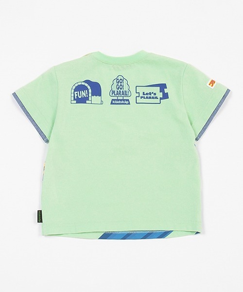 kladskap（クレードスコープ）の「【プラレール】３車種半袖Ｔシャツ（Tシャツ/カットソー・キッズ・ライトグリーン/オフホワイト・90cm/100cm/110cm/120cm）」の5枚目の写真