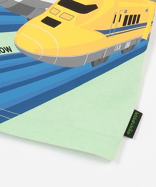 kladskap（クレードスコープ）の「【プラレール】３車種半袖Ｔシャツ（Tシャツ/カットソー・キッズ・ライトグリーン/オフホワイト・90cm/100cm/110cm/120cm）」の9枚目の写真