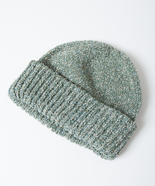 RACAL（ラカル）の「Japanese Paper Blend Melange Knit Beanie / 和紙混紡メランジニットビーニー（ニットキャップ/ビーニー・メンズ・マスタード/ブルー/グリーン/ブラウン/レッド/ブラック・FREE）」の9枚目の写真