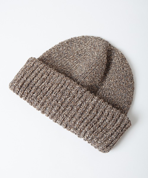 RACAL（ラカル）の「Japanese Paper Blend Melange Knit Beanie / 和紙混紡メランジニットビーニー（ニットキャップ/ビーニー・メンズ・マスタード/ブルー/グリーン/ブラウン/レッド/ブラック・FREE）」の11枚目の写真