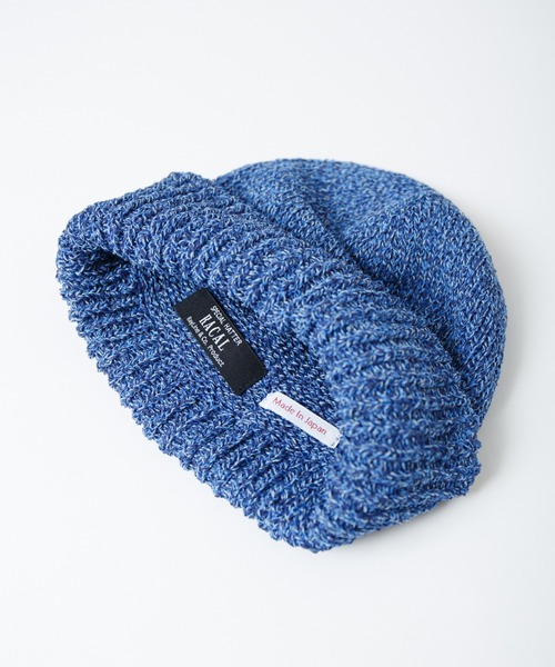 RACAL（ラカル）の「Japanese Paper Blend Melange Knit Beanie / 和紙混紡メランジニットビーニー（ニットキャップ/ビーニー・メンズ・マスタード/ブルー/グリーン/ブラウン/レッド/ブラック・FREE）」の12枚目の写真