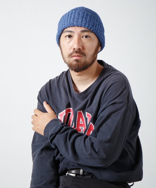 RACAL（ラカル）の「Japanese Paper Blend Melange Knit Beanie / 和紙混紡メランジニットビーニー（ニットキャップ/ビーニー・メンズ・マスタード/ブルー/グリーン/ブラウン/レッド/ブラック・FREE）」の17枚目の写真