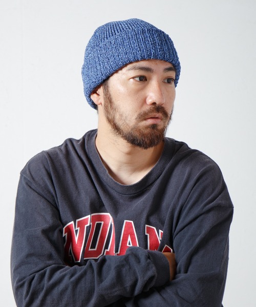 RACAL（ラカル）の「Japanese Paper Blend Melange Knit Beanie / 和紙混紡メランジニットビーニー（ニットキャップ/ビーニー・メンズ・マスタード/ブルー/グリーン/ブラウン/レッド/ブラック・FREE）」の18枚目の写真