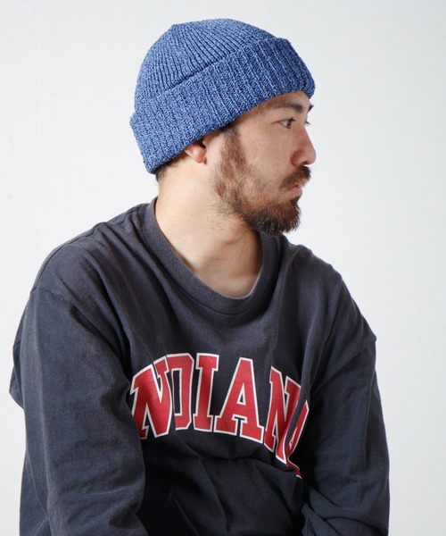 RACAL（ラカル）の「Japanese Paper Blend Melange Knit Beanie / 和紙混紡メランジニットビーニー（ニットキャップ/ビーニー・メンズ・マスタード/ブルー/グリーン/ブラウン/レッド/ブラック・FREE）」の19枚目の写真